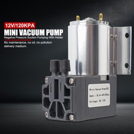 EVTSCAN 120 kPa 5L/min DC 12V Diaphragm Type Mini Vacuum Pump, with Mounting Bracket, Low Noise, Oil Free, for Medical Devices, Vacuum Packing