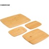 Farberware 4-Piece Reversible Bamboo Cutting 14"L x 11"W x 0.8"Th