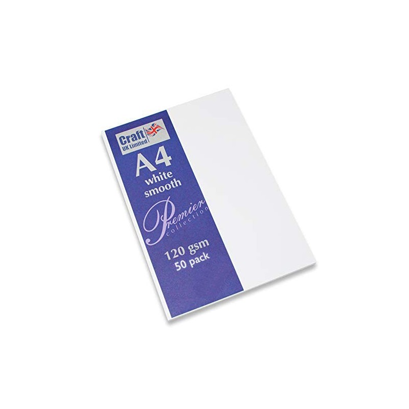 Craft UK 2394 A4 White Paper 120 GSM - 50