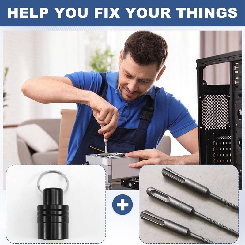 Limnyves 3pcs SDS Shank Bit Holder Keychain Quick Change Extension