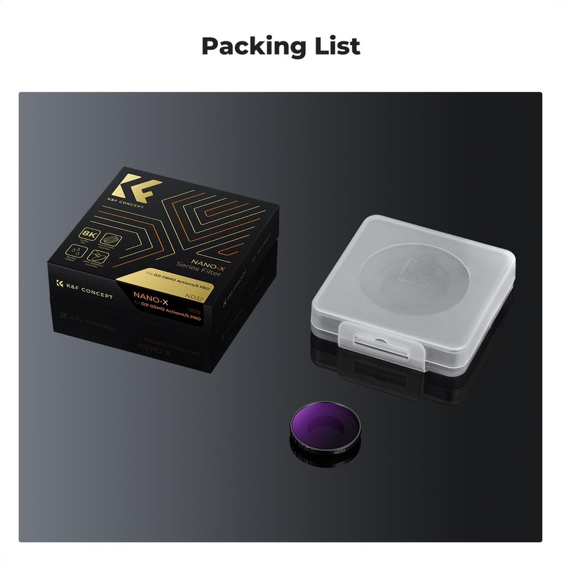 K&F Concept ND32 Filters for DJI Osmo Action 5 Pro