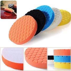 3 inch Polishing Pads, 5 Piece 3" Car Buffing Sponge Kit Compound Auto Car Foam Polisher Pads for Car and Boat Compound Polishing, Sanding, Waxing, and Sealing