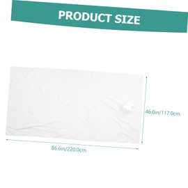 Beavorty Ergonomic Face Cushion for Massage Bed Breathable Cotton Sheet Beauty Salon Face Pad Spa Clinic Accessory 117x220cm White