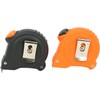 com-four® 2 x Tape Measure with Belt Clip for Household