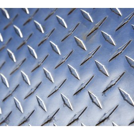 3003 Bright Aluminum Tread Plate - .125 x 48 x 24