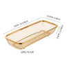 BYEGOU Gold Kitchen Drawer Organizer, Stackable Mesh Storage Baskets, Stainless