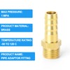 ERGAOBOY 5pcs 25mm OD Barb to 1" BSP Male Brass