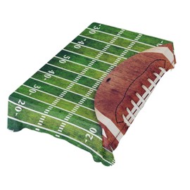 Dallonan Table Decoration for Party Retro Grunge American Football and Ball Rectangle Table Cloth Polyester Tablecloth Rectangle Table 54 x 72 Inch for Dinner Table Decor