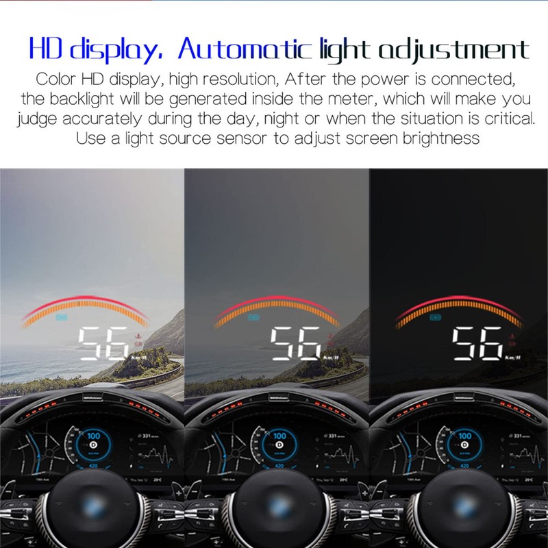wiiyii Head Up Display M11， Hud Display Car with OBD