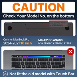 Macaset for MacBook Pro 16 inch Case 2024-2021 M4 M3 M2 M1 Pro/Max [Ultra-Thin Natural] for A3403 A3186 A2991 A2780 A2485 Protective Durable Hard Shell Laptop Cover-Space Gary Clear