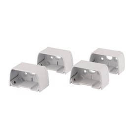 Deckorators Textured White Aluminum Rail Line Bracket Kit (4-Pack)