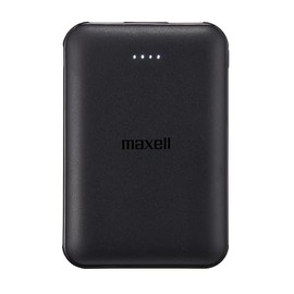 Maxell MPC-CE5000BK USB Type-C Mobile Charger, 5,000 mAh, Simultaneous Charging, USB Tyoe-C, Pass-Through Simultaneous Charging, Auto Power Off