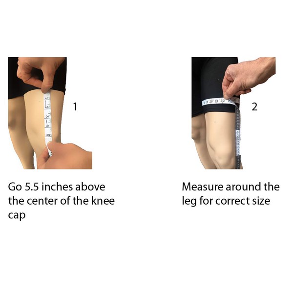 Alpha Medical Dual Spiral Stay Knee Brace with Visco Patella Stabilizer (Large Black)