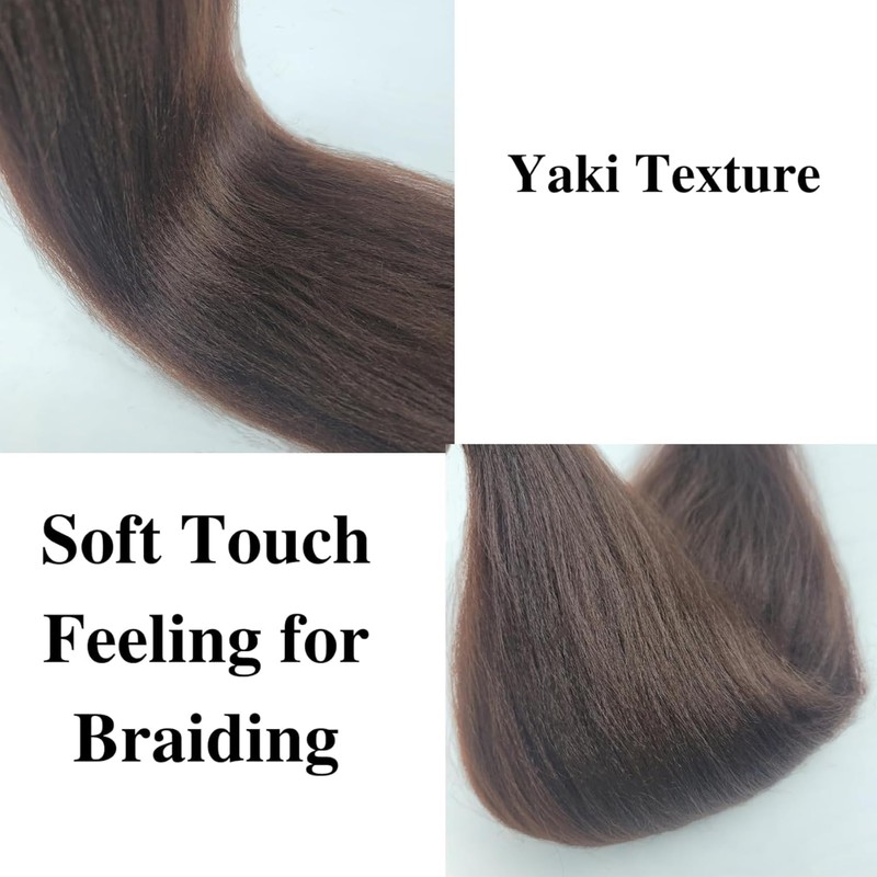 Boho Braiding Hair Pre stretched Brown Boho Curly Deep Wave