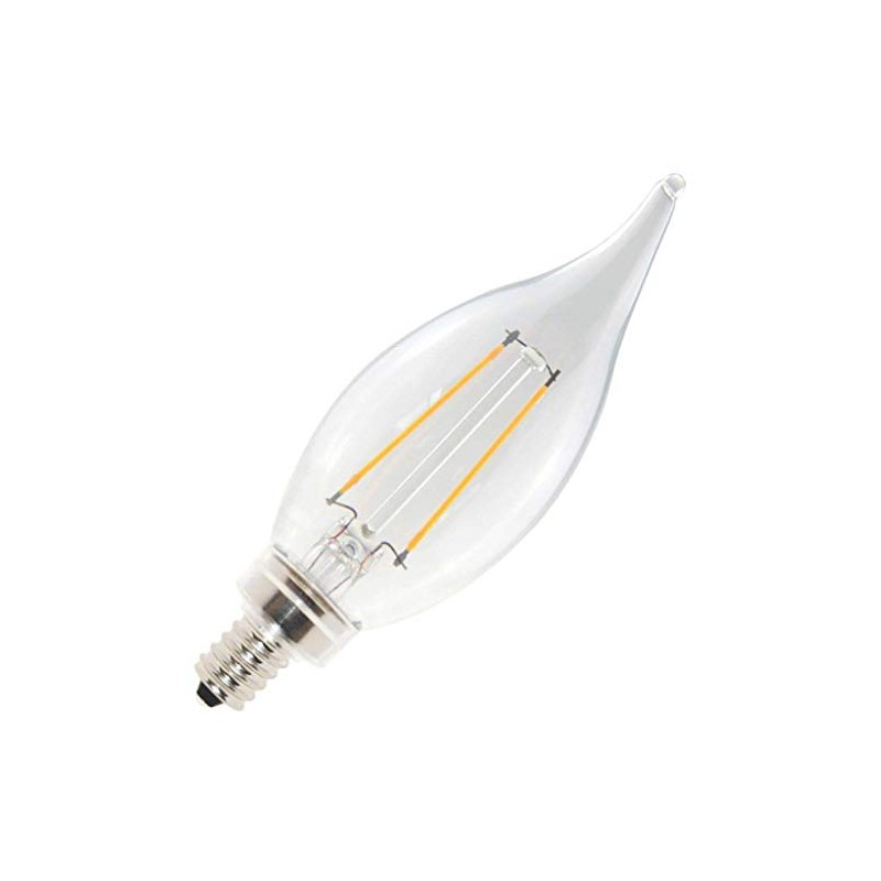 Halco 85065 - CA10CL4ANT/827/LED2 Candle Tip LED Light Bulb