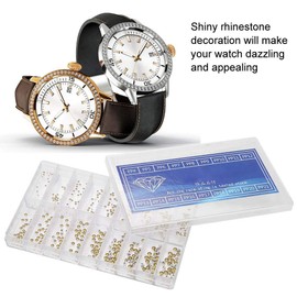 ANKROYU Rhinestone, 18 Sizes Watch Decoration Parts, Spare Rhinestones, Watch Repair Tool Accessories, Watch Crystal Replacement, Watch Decoration Stone Rhinestone