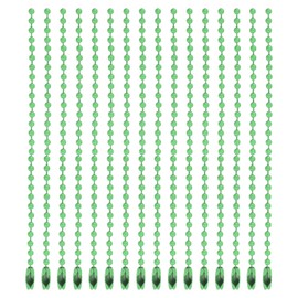 sourcing map 20Pcs 5 Inch 12cm Ball Bead Chain, Metal Ball Chain with Connectors for Hanging Ornament Jewelry Necklace Dog Tag Keychain Christmas Decoration,Green
