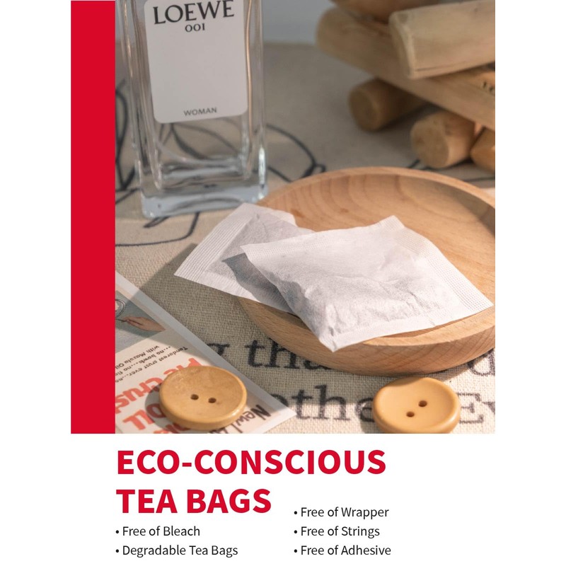 TeeLux Hibiscus Tea Bags, Premium Natural Hibiscus Flowers Tea, Caffeine