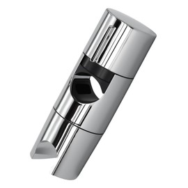 Shower Head Holder for 18-25MM Riser Rails, Adjustable Shower Holder Bracket Showers Rail Rod Clamp Holders 360°Rotation No Drilling Universal Showers Riser Rail Replacement Bracket, Chrome Plated