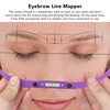 Eyebrow Line Marker Ruler Foldable Arch Microblading Eyebrow Mapping for