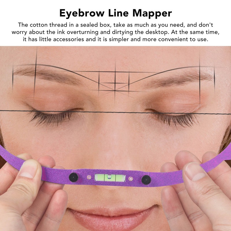Eyebrow Line Marker Ruler Foldable Arch Microblading Eyebrow Mapping for