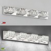ZUZITO Modern Bathroom Light Fixtures - Crystal 4 Light Bathroom