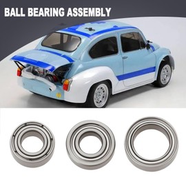 The Lord of the Tools 18pcs Ball Bearing Kit Metal Bearing Steel Bearing Compatible with T-Amiya MB-01 5x11x3mm 5x10x4mm 8x12x3.5mm Silver