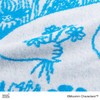 Towel Museum Moomin Flower Garden Moomin Pillow Case Blue Hydro