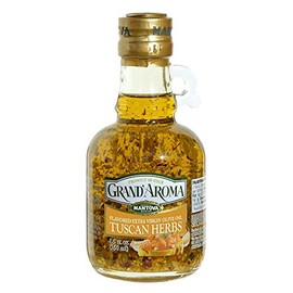 Grand'aroma Mantova Tuscan Herb Extra Virgin Olive Oil, Bruschettata, 8.5 Fl Oz, Pack of 6