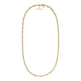 Fossil Women's Stainless Steel Gold-Tone Heritage Small Anchor Chain Necklace, Color: Gold (Model: JA7209710)