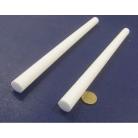 Unbranded Teflon PTFE Virgin White Rods 3/4" - .750" Dia. x 12" Long,  2 pcs, 2 FT Total