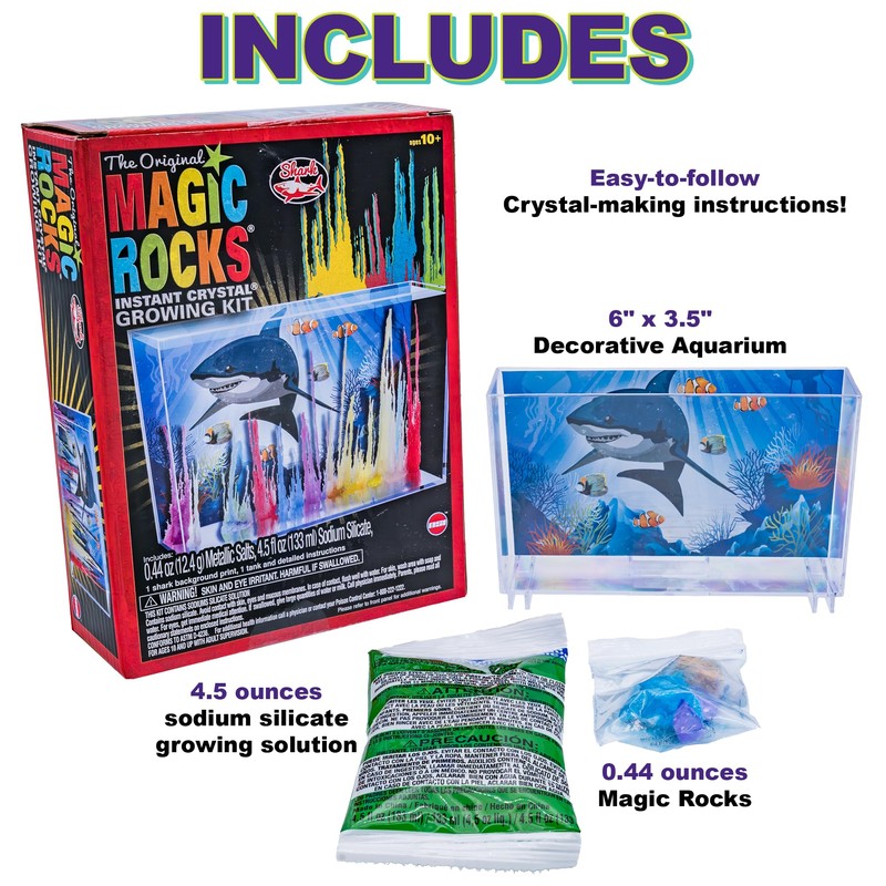 Toysmith Magic Rocks Instant Crystal Growing Kit (Assorted Styles)