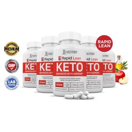 Justified Laboratories Rapid Lean Keto ACV Pills 1275 MG Stronger Than Gummies Keto Support 5 Bottles