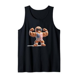 Cool Gym Cookie Man Costume for Gingerbread Lovers Tank Top
