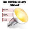 DXOPHIEX 100W Reptile Heat Lamp Bulb Full Spectrum UVA UVB