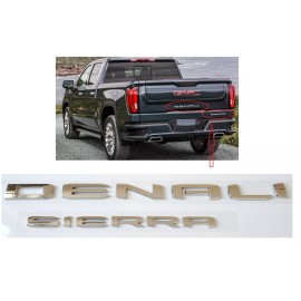 GMC Chrome Rear Tailgate DENALI Sierra Emblem GMC Sierra 1500 2500hd 3500hd