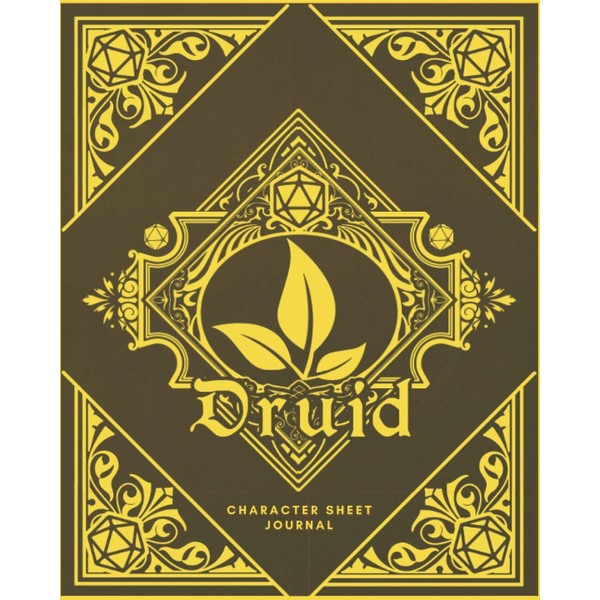Druid Character Sheet Journal: DnD Notebook With 50 Character Pages