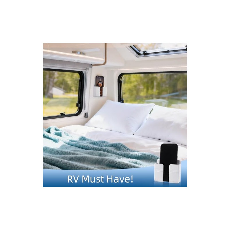 Wall Phone Holder for RVs and Campers - 2 Pack