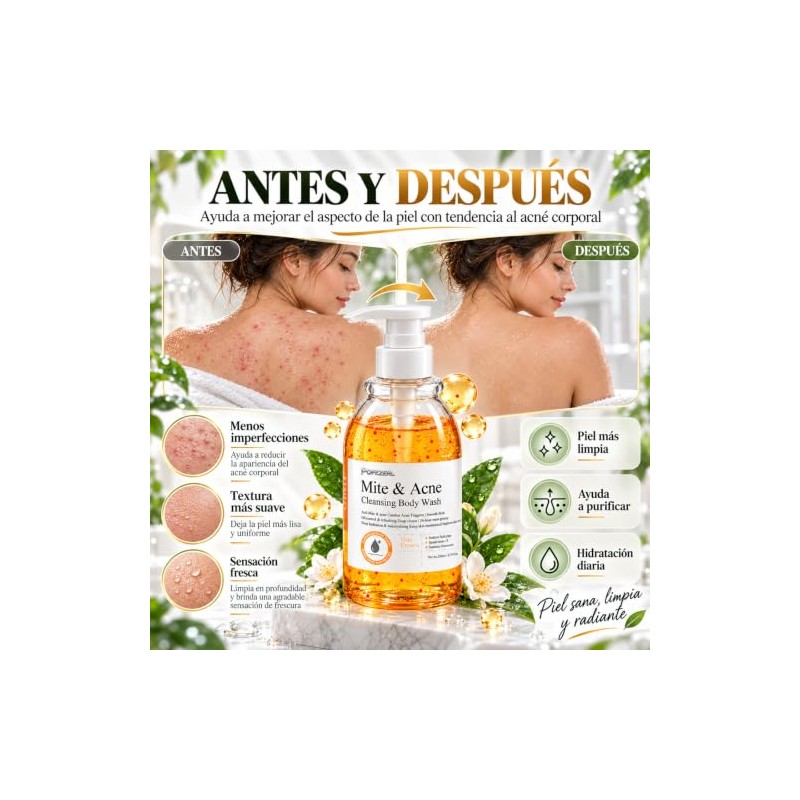 Gel Exfoliante de Ducha, 250ml Cleansing Body Wash