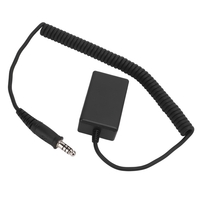 150cm/59.06in Universal Aviation Headset Cable Adapter Helicopter U174 Male to