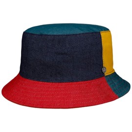 LIERYS Multicolour Bucket Fabric Hat Women/Men - Handmade in Italy - Crushable/Packable - Fishing Hat with Cotton - Spring/Summer, Colourful, L