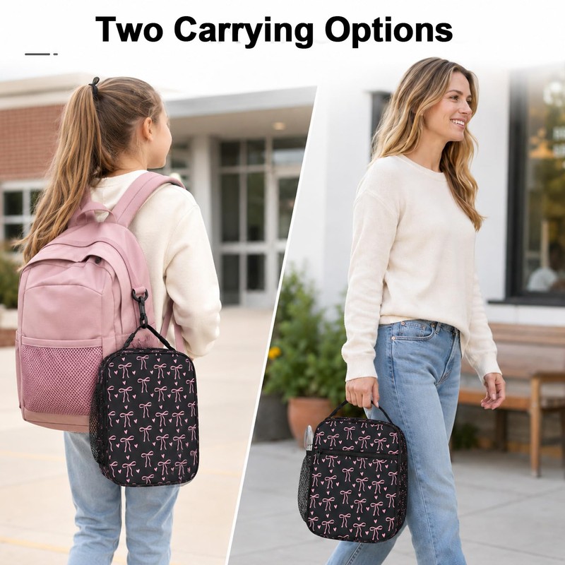 Nevicor Insulated Lunch Bag for Women, Portable Thermal Girls Lunch