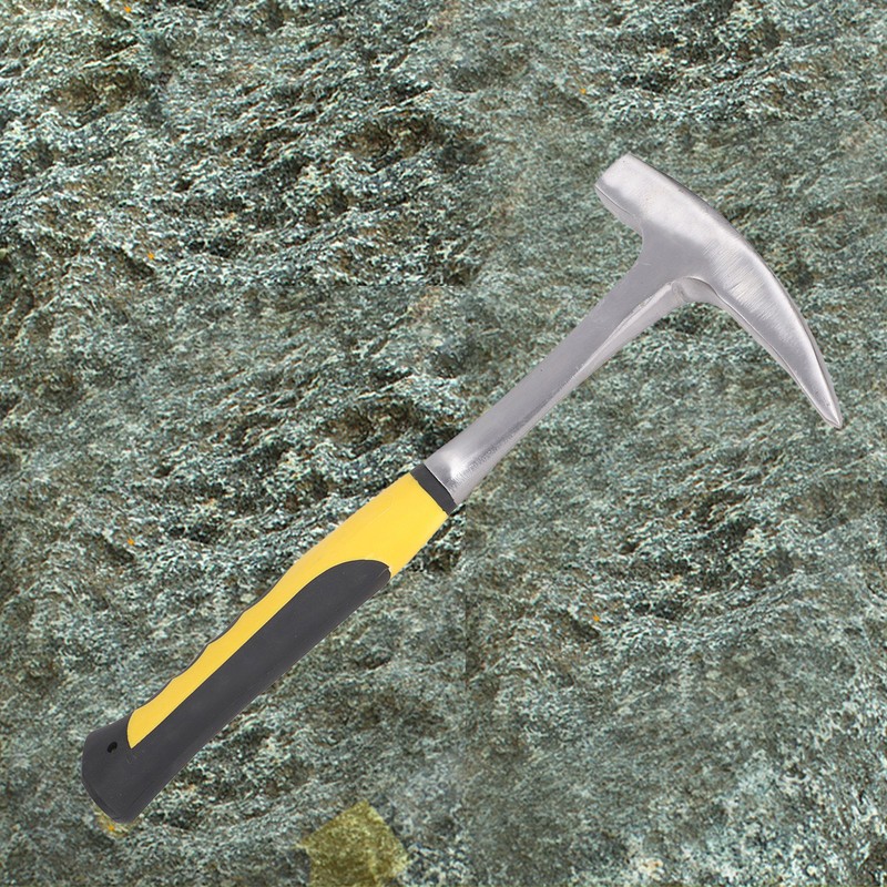 Brick Hammer Rubber Handle Impact Resistant Geological Pointed Head Duckbill