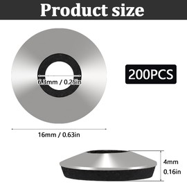 lyualma 200 Stück Dichtungsscheiben EPDM Edelstahl Geklebten Dichtscheiben M6.3 * 16 EPDM Dichtscheibe für Befestigung von Blechprofilen, Wohnbau