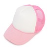 DALIX Blank Hat Two Tone Summer Mesh Cap in Pink