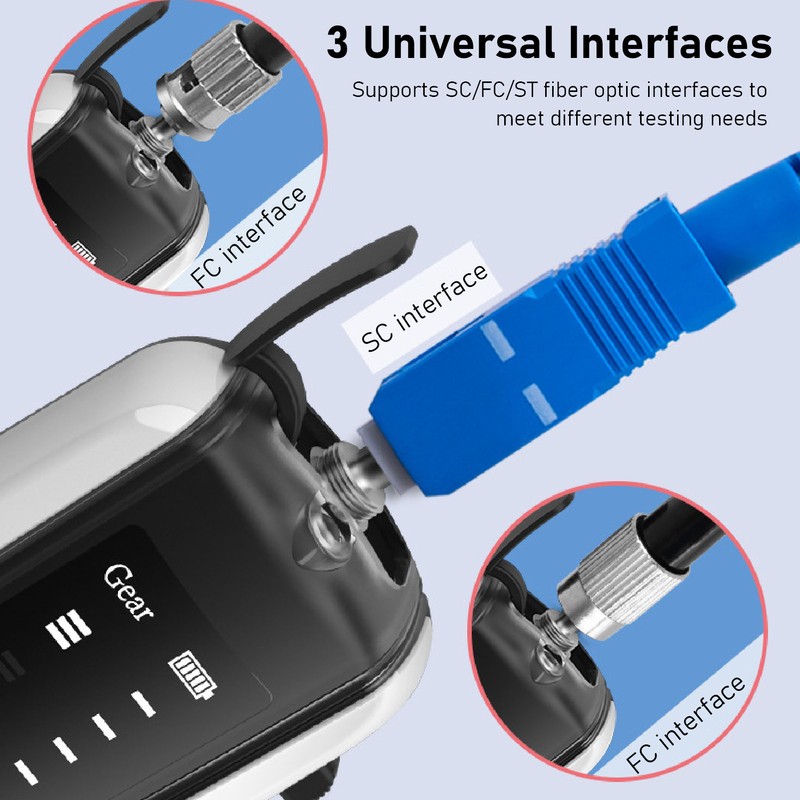 Fiber Optic Visual Fault Locator 15KM 3 Gear 2.5mm Universal