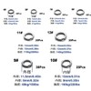 9KM DWLIFE Split Ring Fishing Stainless Steel Heavy Duty Split