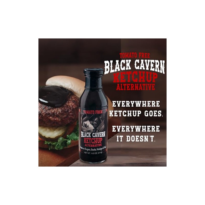 Black Cavern – The Ketchup Alternative, Tomato-Free Sauce, No HFCS,