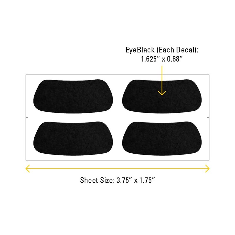 Cougars Team Name Eye Black