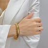 Chunky Gold Bracelets for Women 18K Gold Plated Stainless Steel